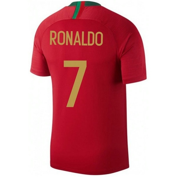 NIKE CRISTIANO RONALDO PORTUGAL HOME JERSEY FIFA WORLD CUP 2018 CR#7 NWT - Picture 3 of 15